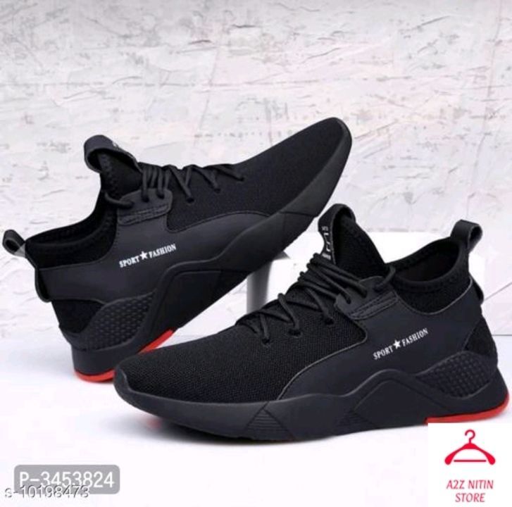 Unique Graceful Black Men Sports Shoes uploaded by A2Z NITIN CLOTH STORE on 3/5/2021