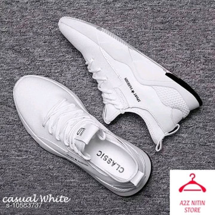 White Casual Sports Shoes uploaded by A2Z NITIN CLOTH STORE on 3/5/2021