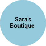 Business logo of Sara's boutique