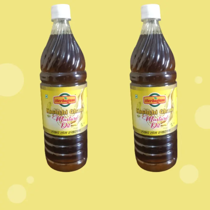 Coldpressed kachchi ghani mustard oil uploaded by Herbsgem food on 4/17/2023