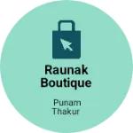 Business logo of Raunak boutique