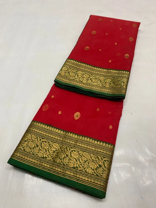 CHANDERI traditional handwoven pure silk saree  uploaded by WEAVER'S ORIGIN silk and Sarees on 4/17/2023