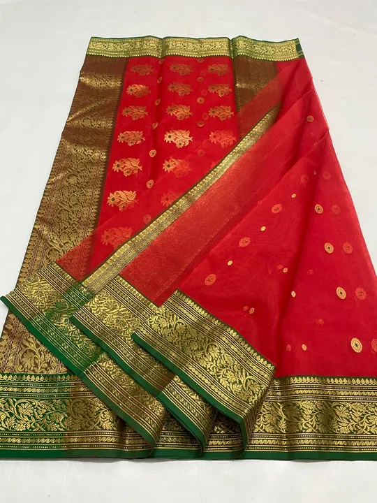 CHANDERI traditional handwoven pure silk saree  uploaded by WEAVER'S ORIGIN silk and Sarees on 4/17/2023