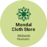 Business logo of Mondal cloth store