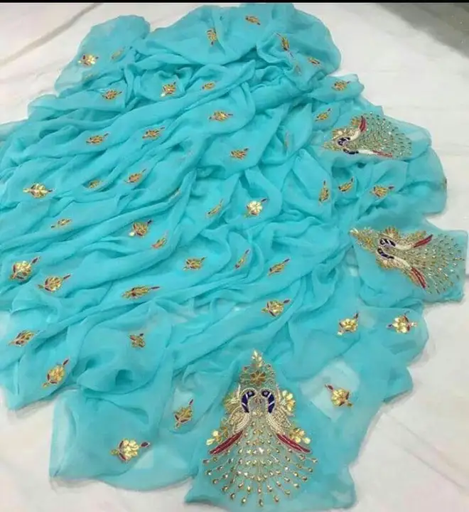 🔱🔱🔱🕉️🕉️🕉️🔱🔱🔱
🛍️🛍️ New launching🛍️🛍️
👉 Najbeen chiffon fabric saree
👉 Fancy colour sin uploaded by Gotapatti manufacturer on 4/17/2023