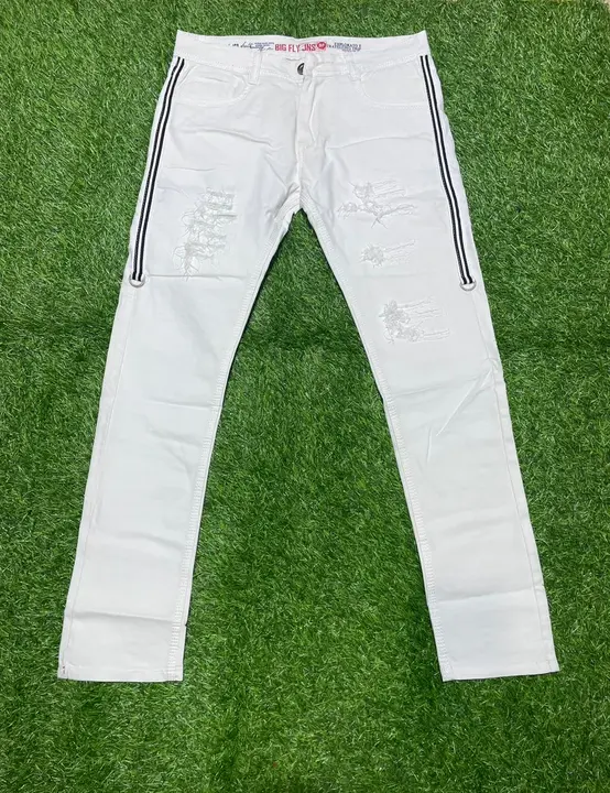 Big fly white denim jeans uploaded by Atishay International on 4/18/2023