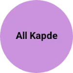 Business logo of All kapde