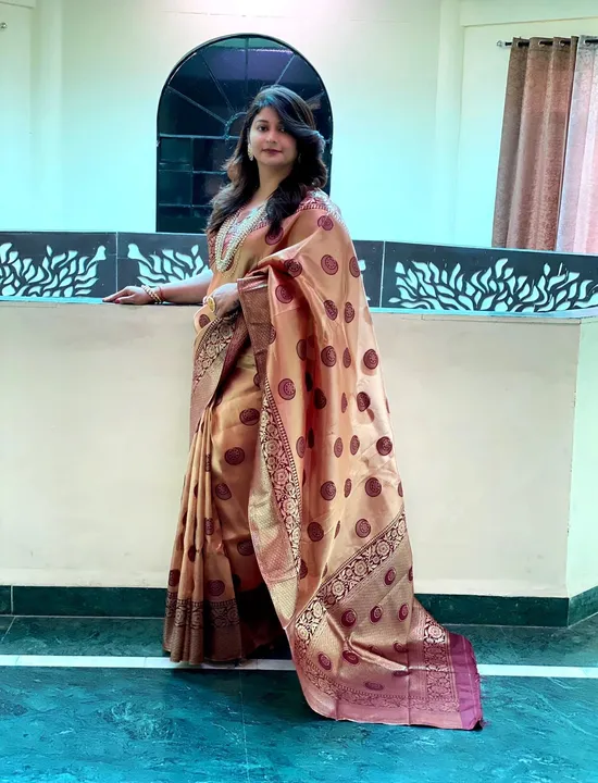 Pure weaving organza sarees ....for trendly look uploaded by Fatema Fashion on 4/18/2023