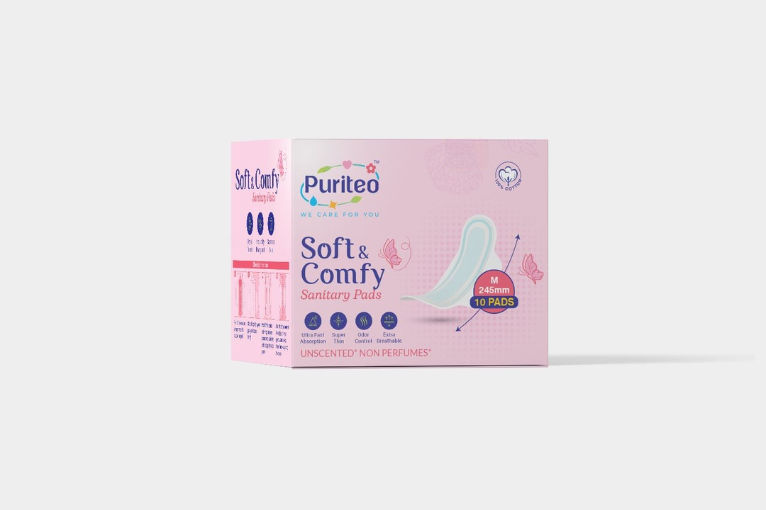 PURITEO SOFT AND COMFY SANITARY PADS ( ALL SIZE AVAILABLE) uploaded by PURITEO on 5/29/2024
