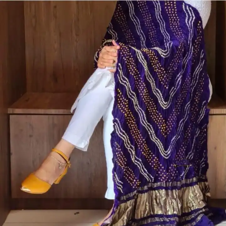 Modal Silk Bandhani Dupatta uploaded by Dulari Textiles on 4/18/2023