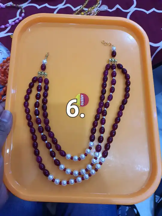 Oval bead necklace uploaded by Tanishk Candle light on 4/18/2023