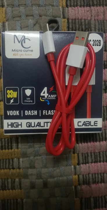 33Watt 4 amp Fast Data Cable with Warranty  uploaded by Jahanvi Corporation on 5/28/2024