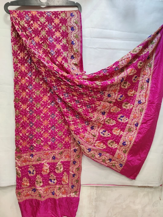 Bandhani Silk Dupatta  uploaded by Dulari Textiles on 4/18/2023