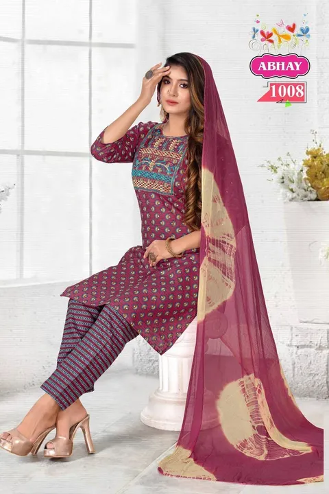 Fency drsinger kurti pent dupatta set uploaded by Maa enterprise on 4/18/2023