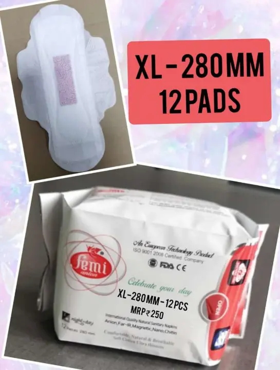 Femi anion sanitary napkin XL pads uploaded by business on 4/18/2023