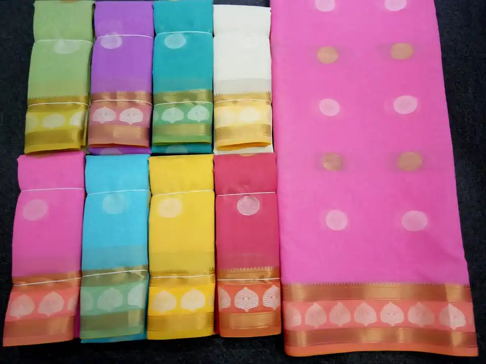 Trending Saree 
Full saree with blouse
Colour - 8 
1 Set - 8 piece 
Price - 415/- per saree uploaded by Salik Garments on 4/18/2023