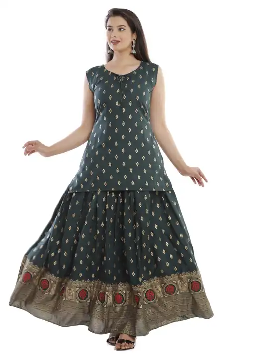 Sleevless top & skirt uploaded by Tikshika fashion on 4/18/2023
