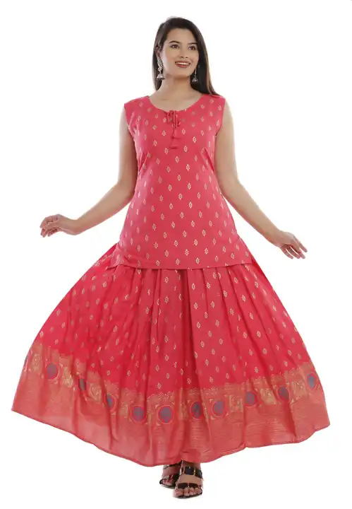 Sleevless top & skirt uploaded by Tikshika fashion on 4/18/2023