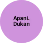 Business logo of Apani. Dukan