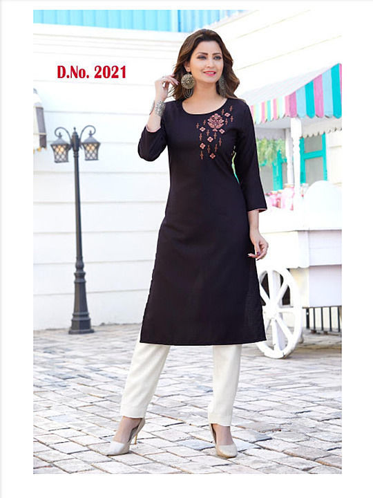 FLAVOURS RUBY COTTON EMBROIDERY WORK KURTIS uploaded by ABMARA FASHION on 7/11/2020
