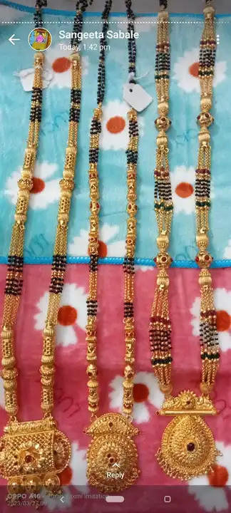Mangalsutra  uploaded by Mahalaxmi imitation jewellery Ahmed nagar  on 4/18/2023