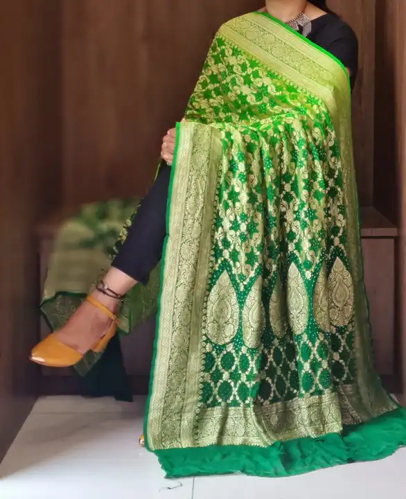 Banarasi Georgette Bandhani Dupatta  uploaded by Dulari Textiles on 4/18/2023