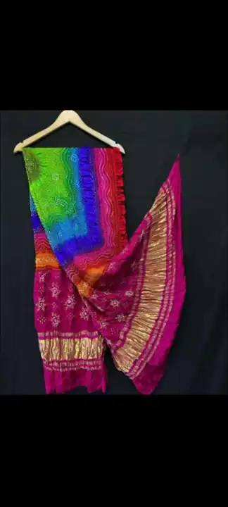 Multi Color Gaji Bandhani Dupatta uploaded by Dulari Textiles on 4/18/2023