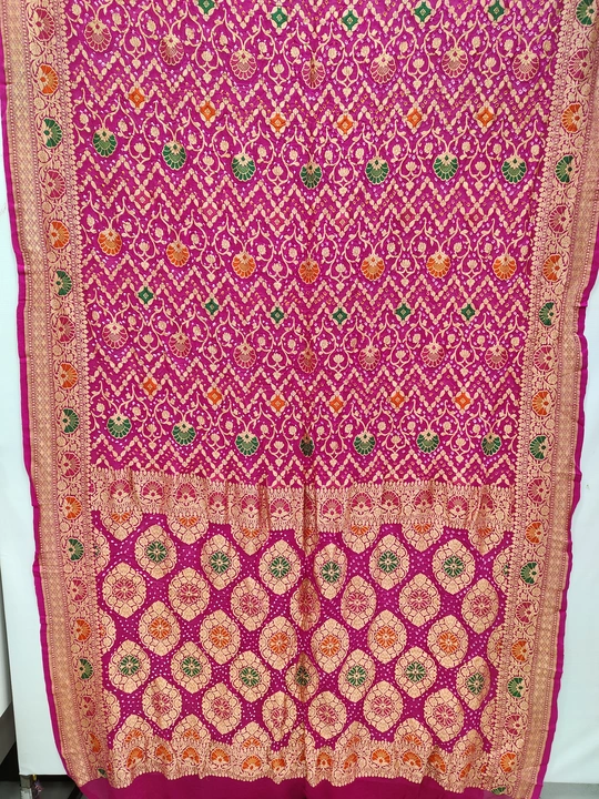 Banarasi Minakari Georgette Bandhani Saree  uploaded by Dulari Textiles on 4/18/2023