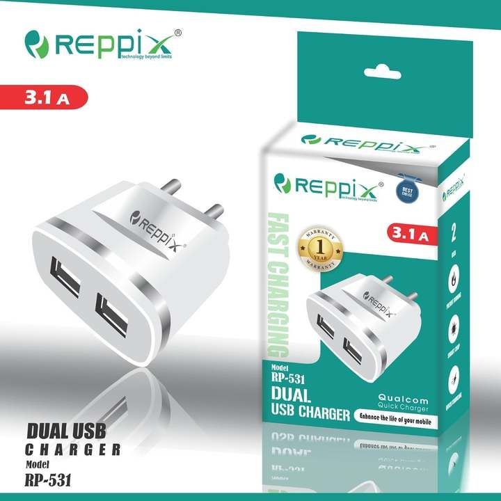 Reppix RP-531 3.1A mobile charger with cable uploaded by business on 3/5/2021
