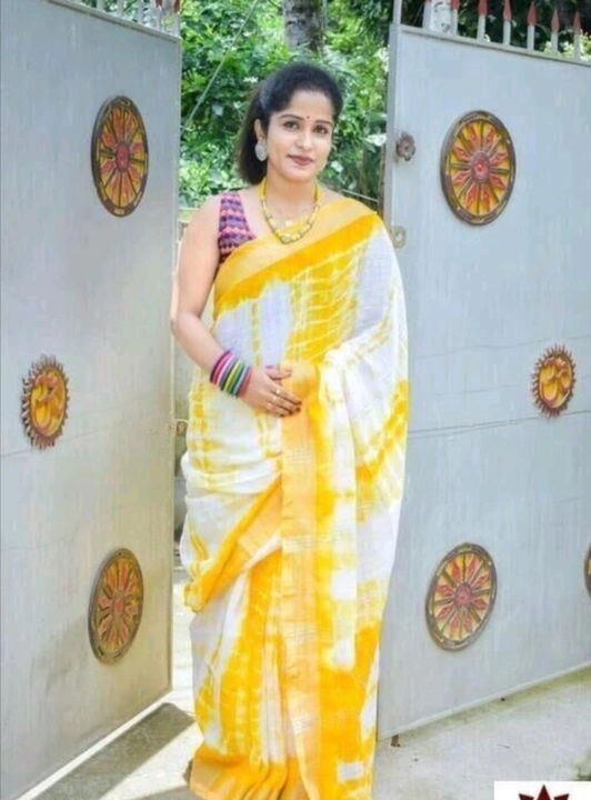 Linen dyed saree uploaded by WeaveMe India on 4/18/2023