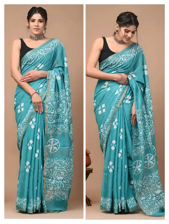 Chanderi silk sarees  uploaded by R v textile on 4/18/2023