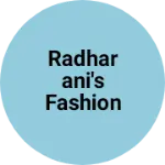 Business logo of Radharani's Fashion