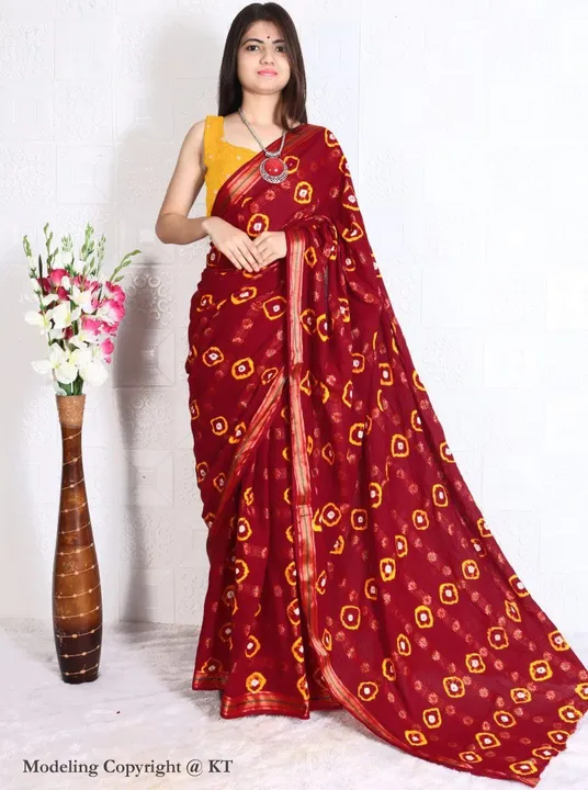 KALAKRUTI original Bandhni new Saree Catloge uploaded by Fatema Fashion on 4/18/2023