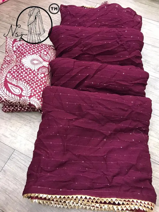 LPresents party wear special saree💃🏻💃🏻

🥰 *NEW Launching* 🥰



🥰Pure viscous Georgette Fabric uploaded by Gotapatti manufacturer on 4/19/2023