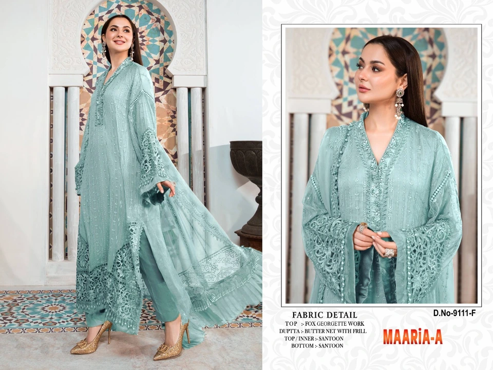 Maria b present Pakistani hit design  uploaded by Heena fashion house on 4/19/2023