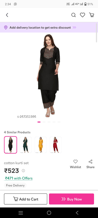Women's 2 pics paer  uploaded by Manhar fashion on 4/19/2023