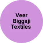 Business logo of Veer Biggaji Textiles