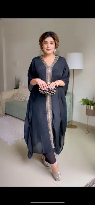 beautiful Designer Kaftan Deess and pant uploaded by Variety collection store on 4/19/2023