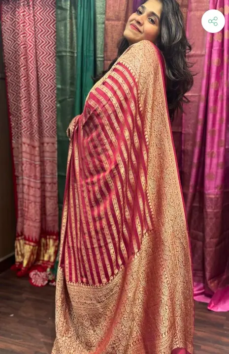 Banarsi khadi semi warm silk saree. uploaded by SUMAN HANDLOOM on 4/19/2023