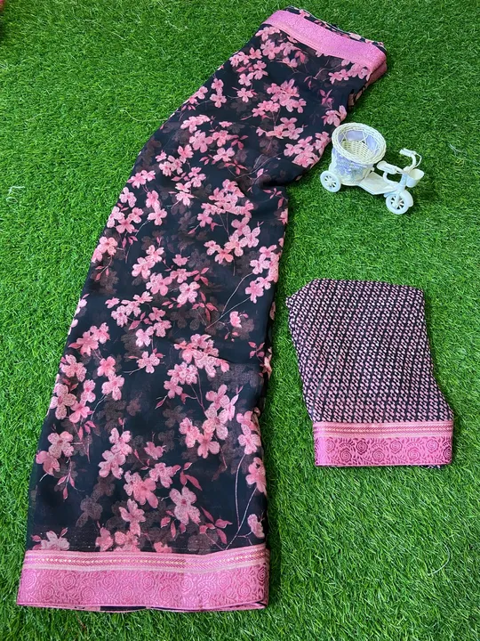 Weightless printed Saree  uploaded by ShubhMangal Silk Mills on 4/19/2023