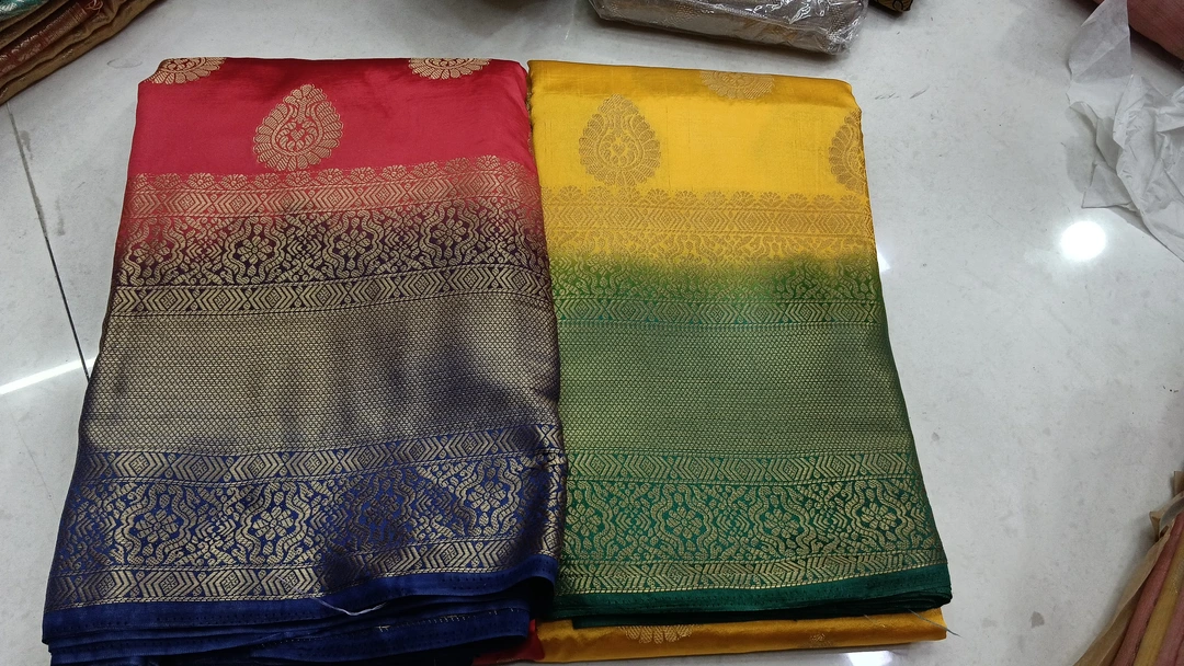 Banarasi and organza saree  uploaded by Maha Laxmi textile on 4/19/2023