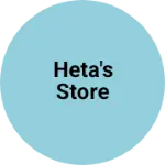 Business logo of Heta's store