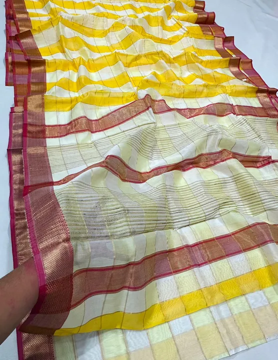 CHANDERI traditional handwoven pure silk saree  uploaded by WEAVER'S ORIGIN silk and Sarees on 4/19/2023