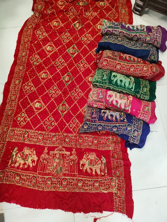 Bandhani Dupattas uploaded by Dulari Textiles on 4/19/2023