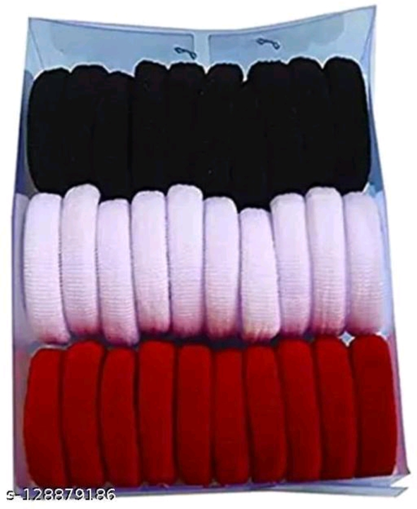 Hair rubber band black white red 20 piece uploaded by Elight eleven on 4/19/2023