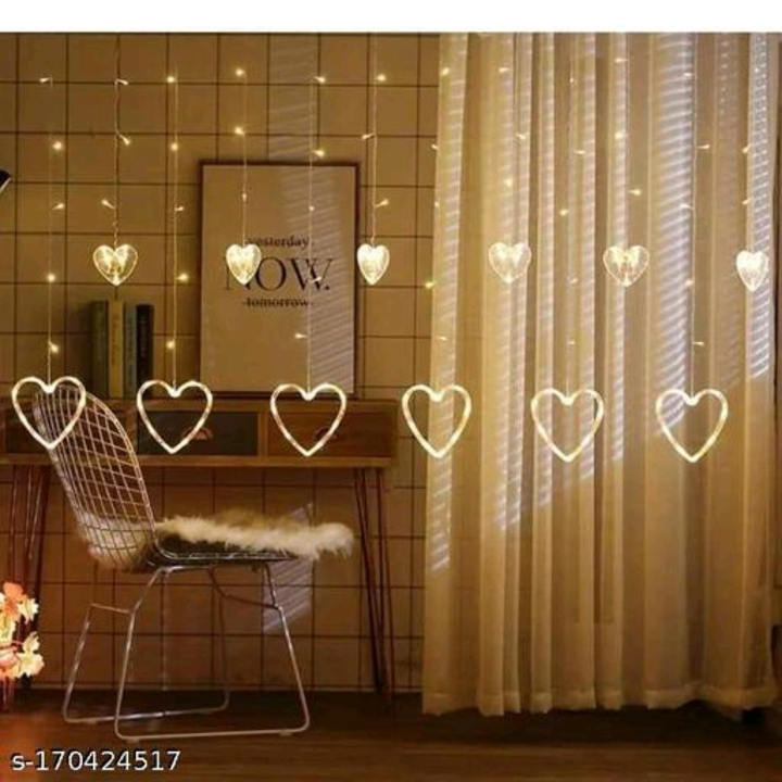Heart shape light decoration room drawing room window uploaded by Elight eleven on 4/19/2023