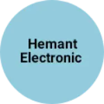Business logo of Hemant electronic