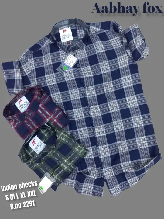 Yarn Died Indigo shirts uploaded by Samar textiles on 6/2/2024