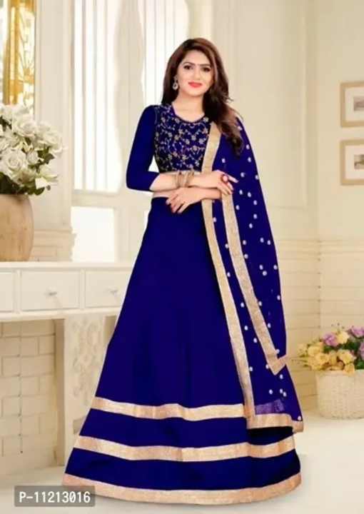 Attractive Net Lehenga For Women

 Color:  Blue

 Fabric:  Taffeta Silk

 Type:  Semi Stitched

Wais uploaded by business on 4/19/2023