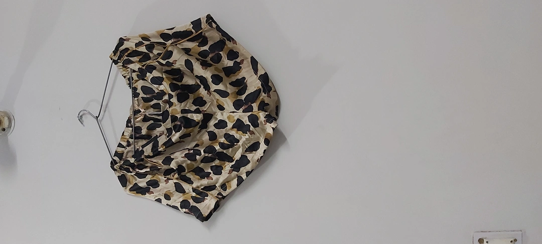 Animal print satin shorts uploaded by business on 4/19/2023